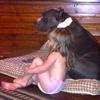 Rev and Savannah watch TV